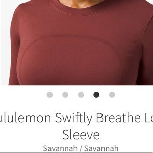 Lululemon swiftly long sleeve